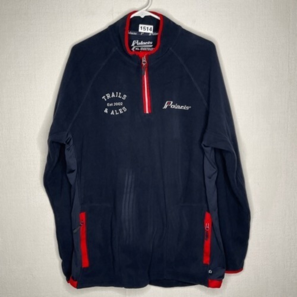NWOT Polaris 102019 Logo Full Zip MockNeck Fleece Sweater Jacket Men XL Vietnam